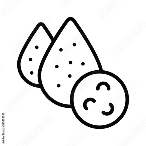 Trendy icon of a blood droplet with bacteria, symbolizing infected or contaminated blood