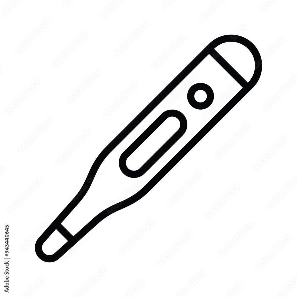 Thermometer in modern style, temperature measuring gauge Thermometer in modern style, temperature measuring gauge