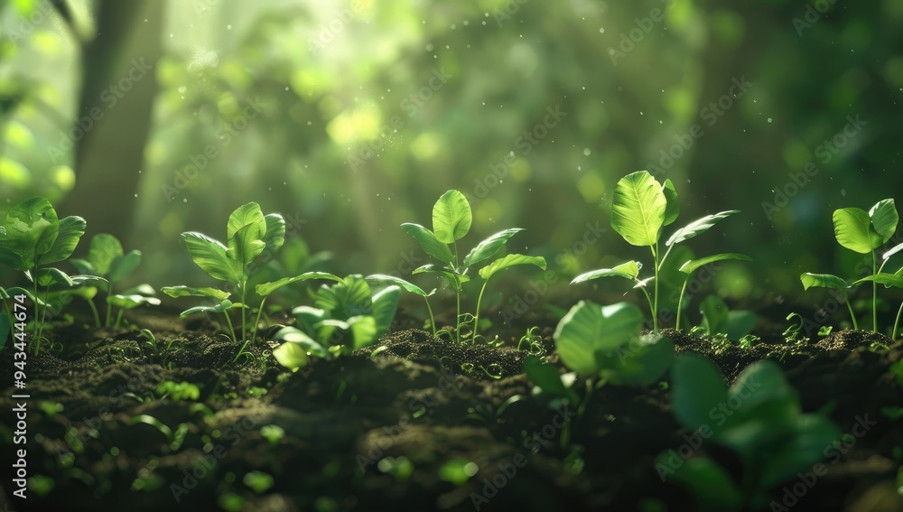 A concept of growth and money in the form of coins with green plants growing on them, representing business success or financial dealership A concept of growth and money in the form of coins with green plants growing on them, representing business success or financial dealership