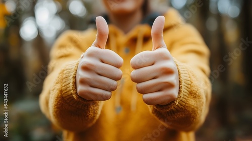 Energetic and Positive Man Giving Enthusiastic Double Thumbs Up Gesture with Joyful Cheerful and Satisfied Facial Expression on White Background