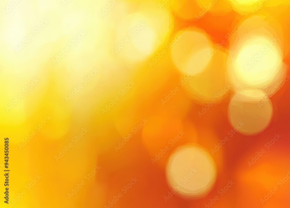 Obraz premium Blurred yellow & orange bokeh