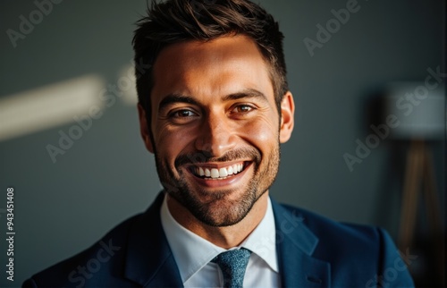 portrait of a businessman smiling