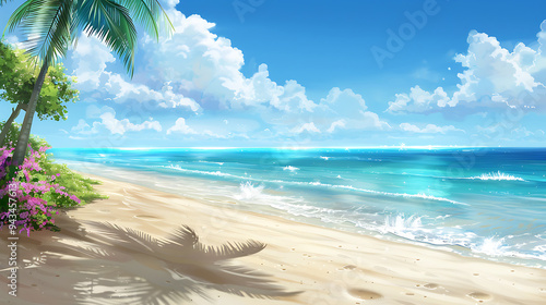 Wallpaper Mural beach and sea Torontodigital.ca