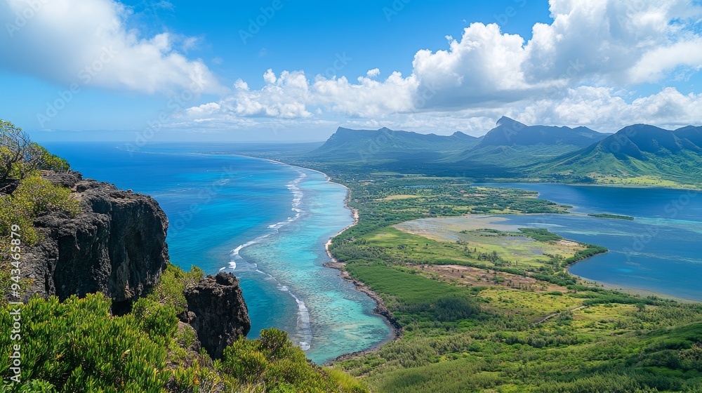 From Maconde viewpoint, on Mauritius island in Africa, you can enjoy breathtaking views of Baie du Cap. From Maconde viewpoint, on Mauritius island in Africa, you can enjoy breathtaking views of Baie du Cap.