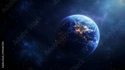 A beautiful view of Earth f...