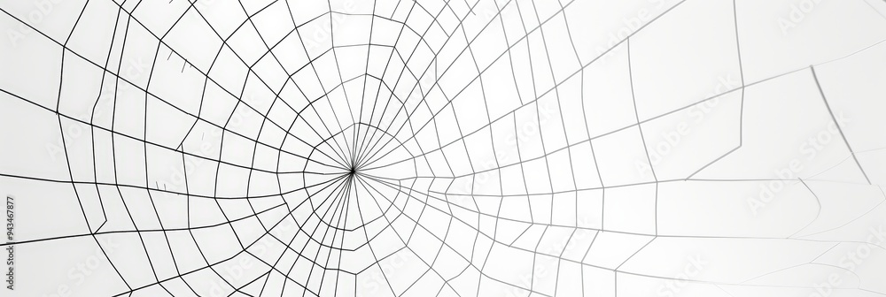 Black spiderweb on white Black spiderweb on white