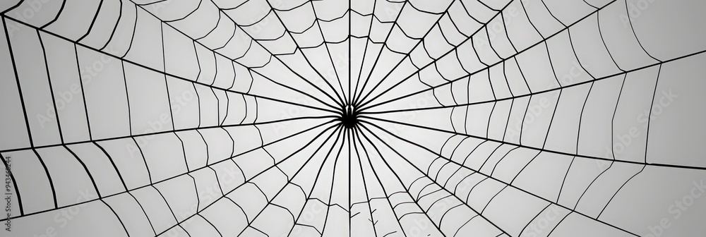 Obraz premium Intricate spiderweb close up