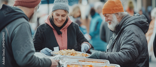 Embracing Hope: Community Outreach Volunteers Helping the Homeless with Warmth and Compassion