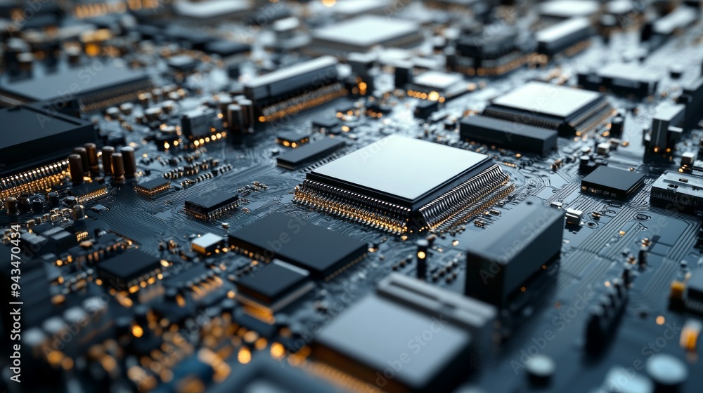 Close-up of a Technological Circuit Board Close-up of a Technological Circuit Board