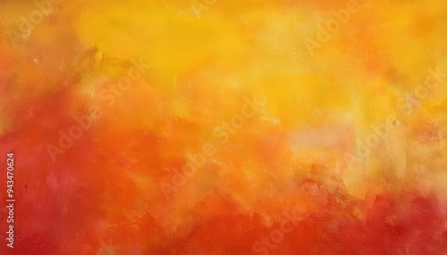 abstract modern painting dry brush painted paper canvas wall textured background in yellow orange and red tones