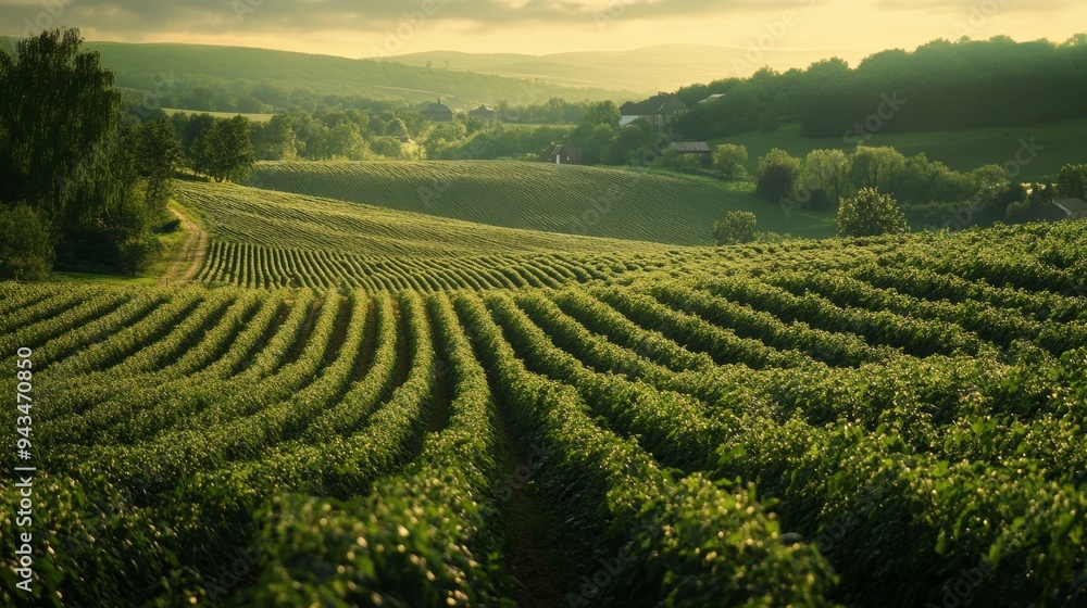 Lush blackcurrant rows bask in the glow of a summer's day on a Ukrainian farm, inviting exploration of the earth's vibrant beauty. Lush blackcurrant rows bask in the glow of a summer's day on a Ukrainian farm, inviting exploration of the earth's vibrant beauty.