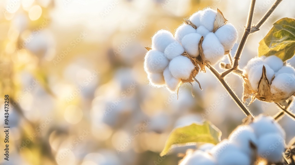Close-up of Cotton Bolls in a Field Close-up of Cotton Bolls in a Field