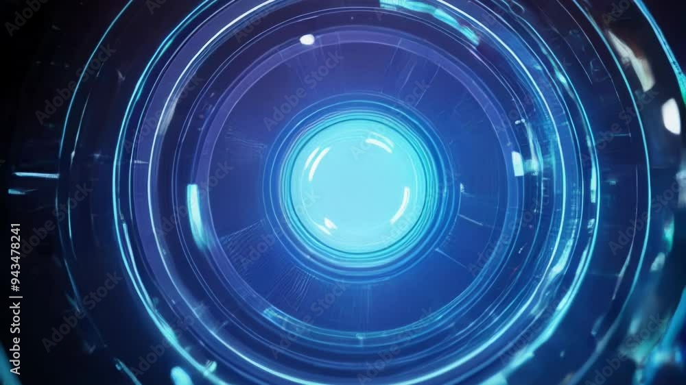 Blue futuristic abstract background, circle in neon colors Blue futuristic abstract background, circle in neon colors
