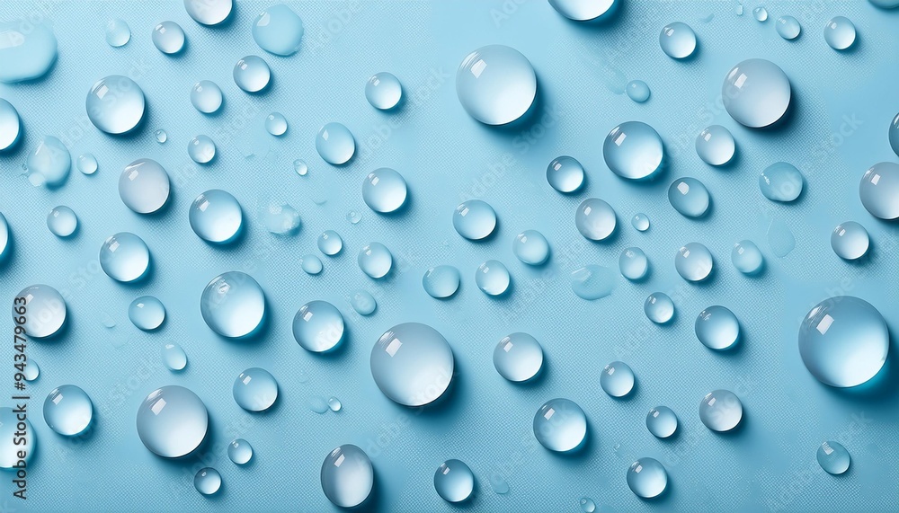 drops on a pastel blue background drops on a pastel blue background