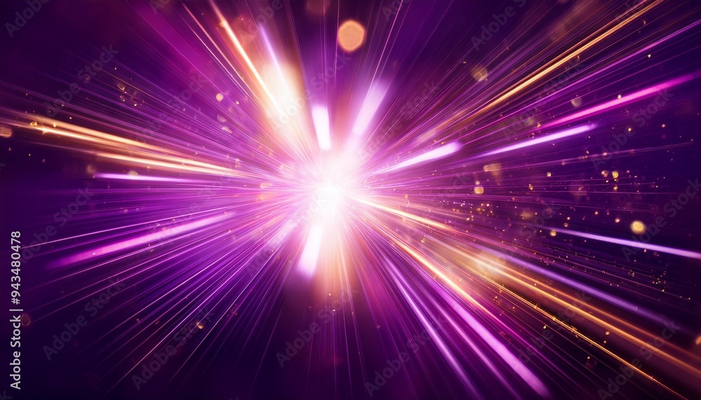 vibrant purple light burst abstract rays on dark background with pink and gold sparkles vibrant purple light burst abstract rays on dark background with pink and gold sparkles