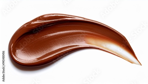 Wallpaper Mural chocolate liquid smear or stain isolated on background pasted of chocolate cream spread Torontodigital.ca