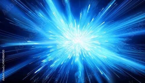 blue light burst explosion for background