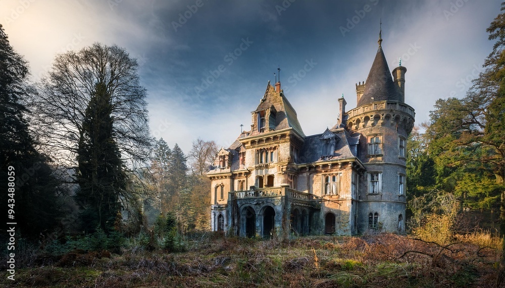 gorgeous abandoned medieval mansion in a fairytale forest gorgeous abandoned medieval mansion in a fairytale forest