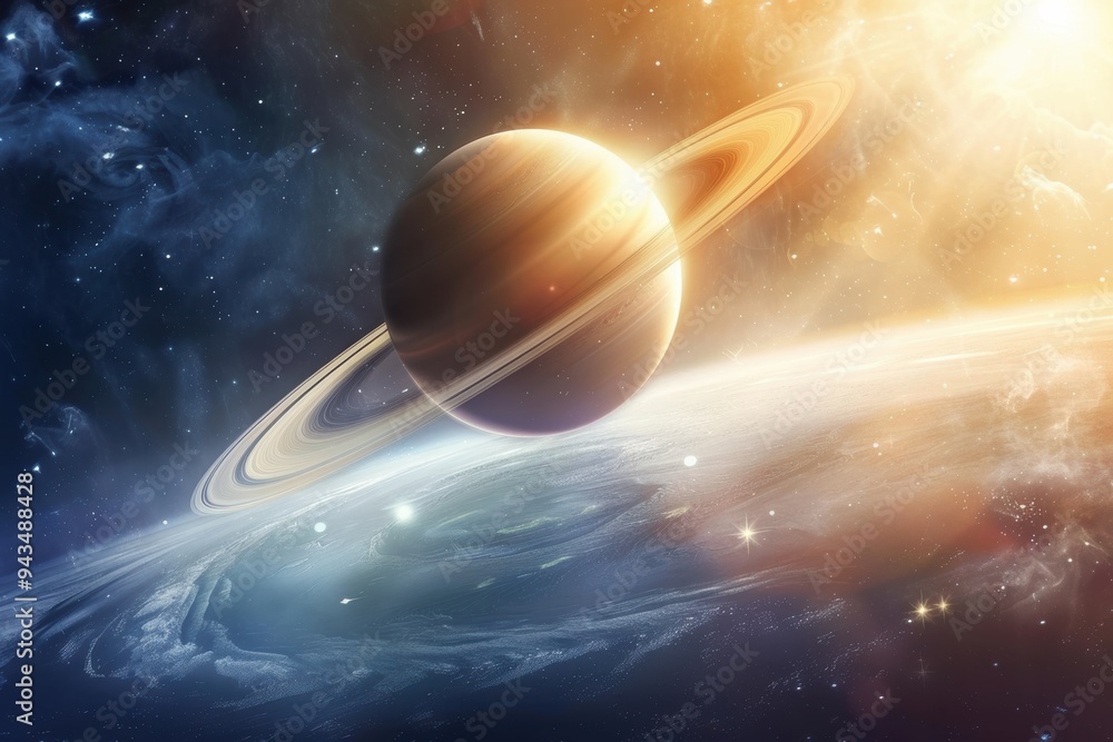 Planet in space, detailed astrophotography capturing celestial beauty and cosmic depth Planet in space, detailed astrophotography capturing celestial beauty and cosmic depth