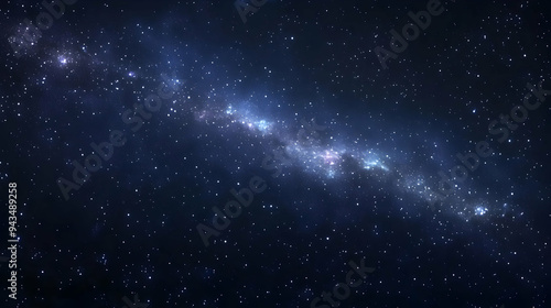 A breathtaking view of a night sky filled with stars and a band of the milky way galaxy.