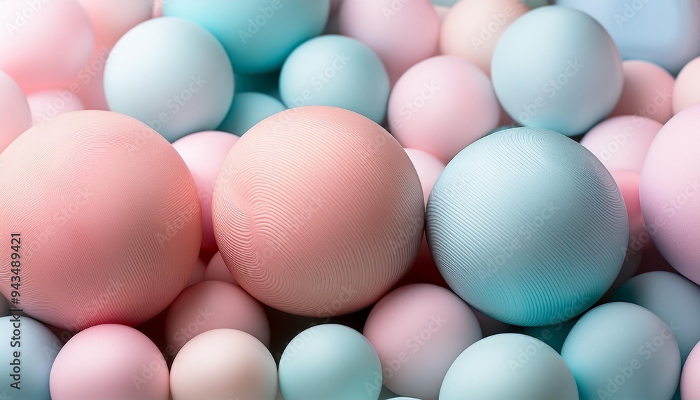 balls in various pastel colors balls in various pastel colors