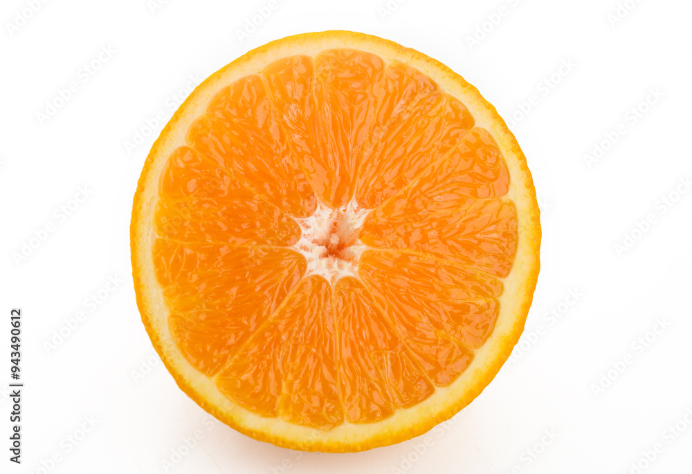 Orange slice isolated on white background Orange slice isolated on white background