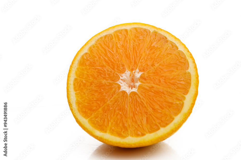orange slice isolated on white background orange slice isolated on white background