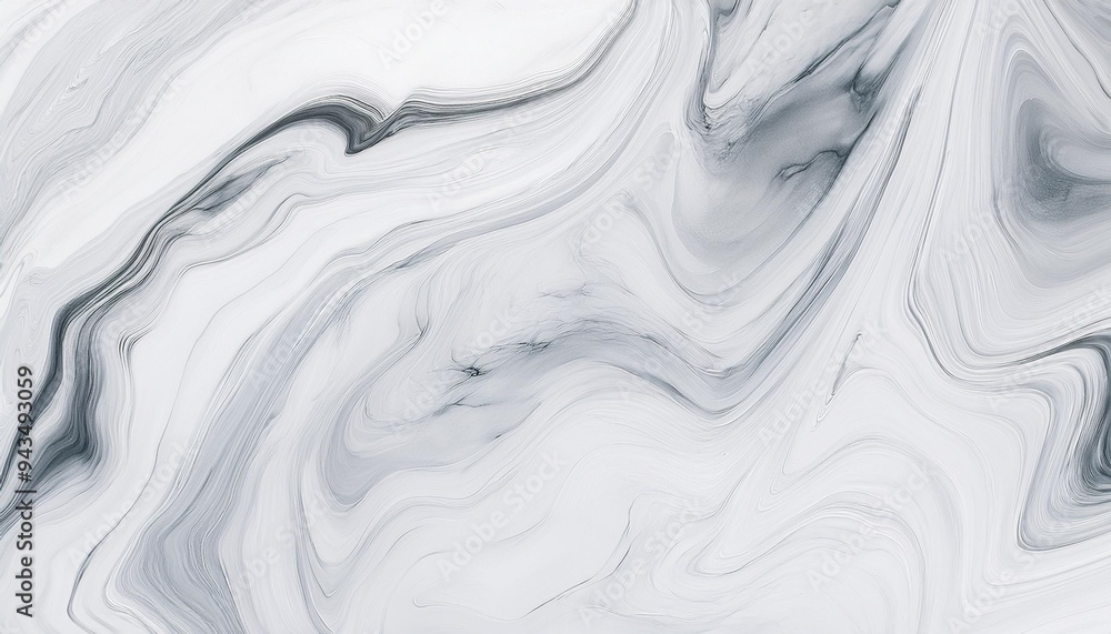 Obraz premium light gray abstract watercolor marble background wavy splash brush art wallpaper