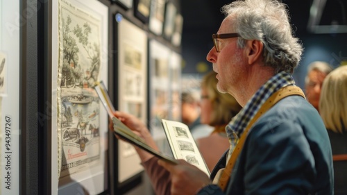 A stamp exhibition showcasing rare and unique stamps,