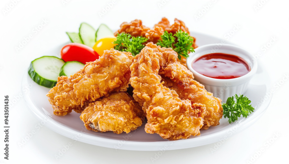 Crispy Fried Chicken with Dipping Sauce Crispy Fried Chicken with Dipping Sauce