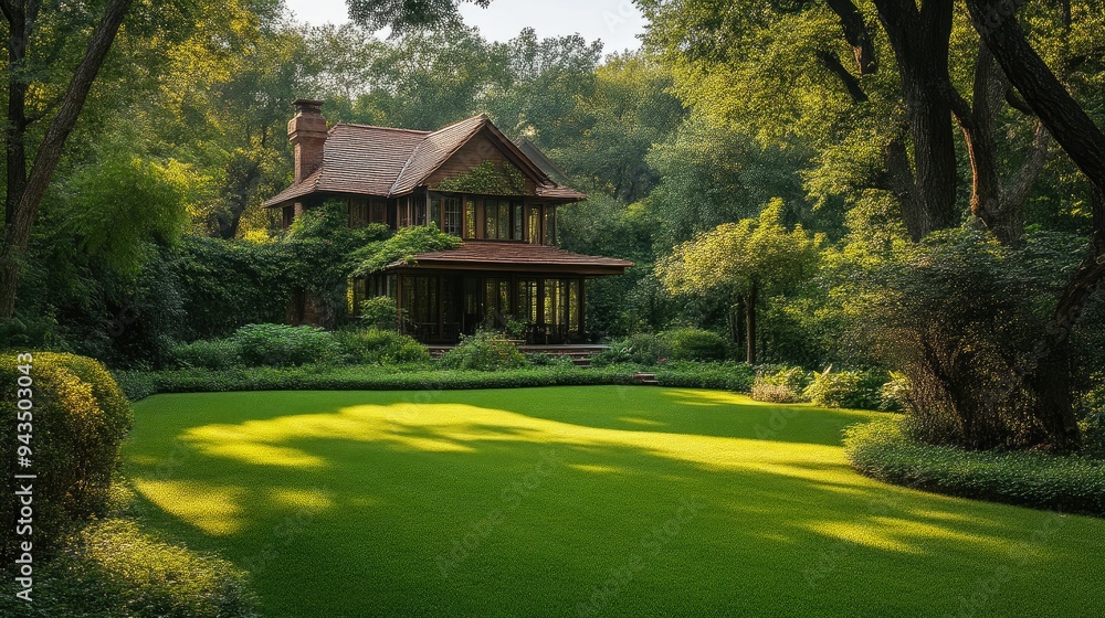 Peaceful Countryside Abode Surrounded by Verdant Landscapes Peaceful Countryside Abode Surrounded by Verdant Landscapes