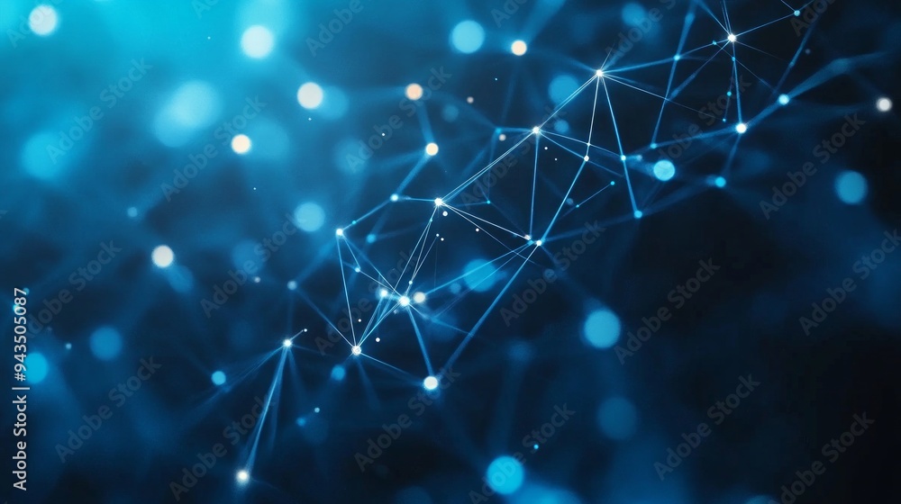 Abstract Blue Network Connection Abstract Blue Network Connection
