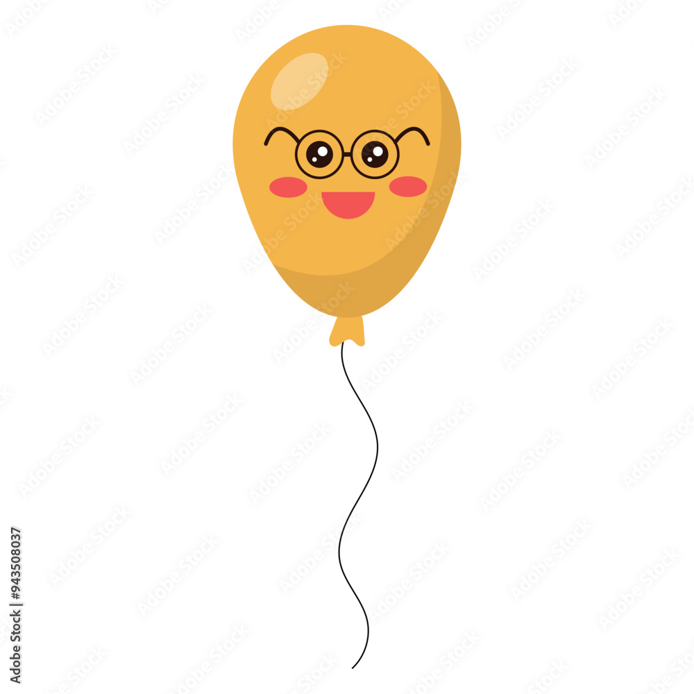 Naklejka premium World smile day, vector cartoon illustration