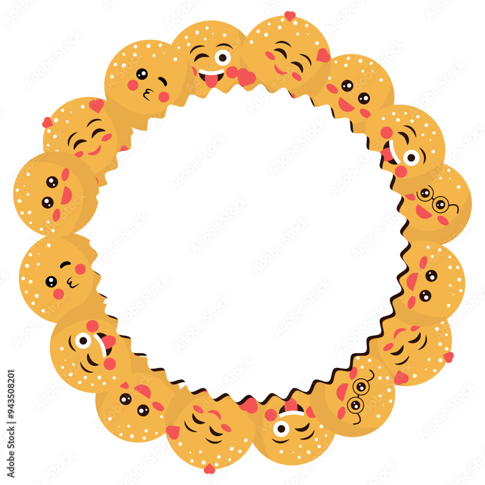 Fototapeta premium World smile day, vector cartoon illustration