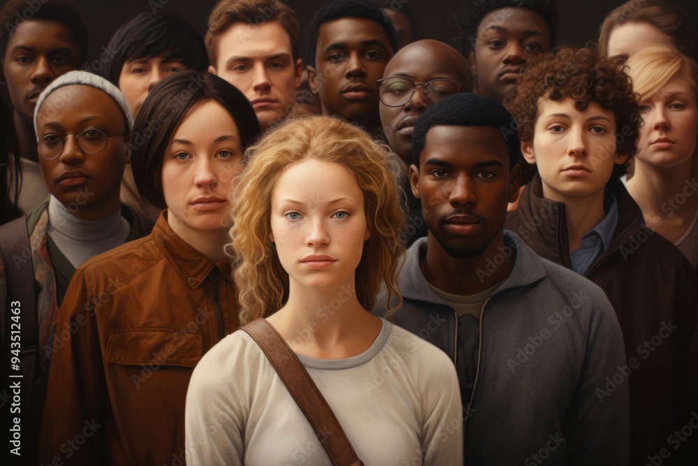 A Diverse Group of Young Adults Looking at the Camera A Diverse Group of Young Adults Looking at the Camera