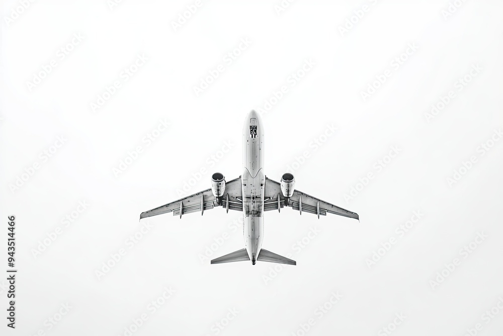 Photo of an airplane flying in the sky․ Photo of an airplane flying in the sky․