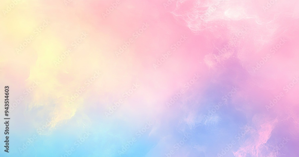 A delicate background of blue, pink and yellow dissolved colors. A delicate background of blue, pink and yellow dissolved colors.