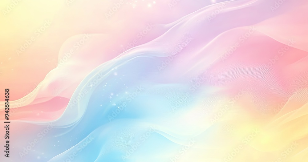 A delicate background of blue, pink and yellow dissolved colors. A delicate background of blue, pink and yellow dissolved colors.