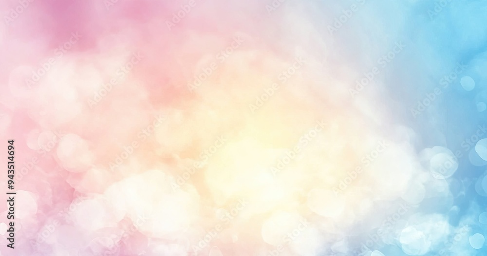 A delicate background of blue, pink and yellow dissolved colors. A delicate background of blue, pink and yellow dissolved colors.
