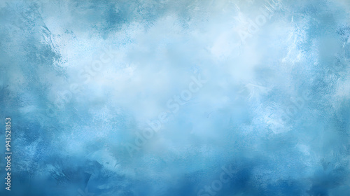 Textured sky blue wall with a faded effect creating a calming and serene background perfect for creative projects photo