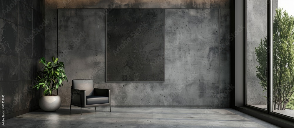 Realistic wall decor with editable blank sheet design in HQ JPG copy space image Realistic wall decor with editable blank sheet design in HQ JPG copy space image