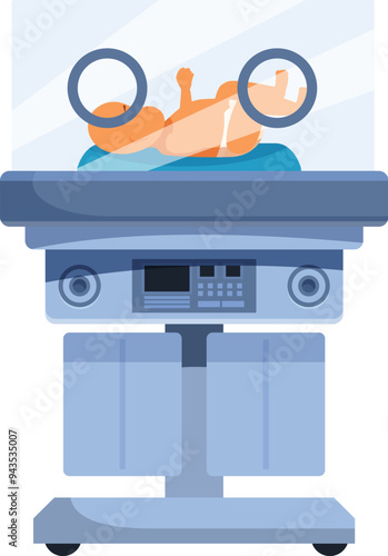 Medical device providing a controlled environment for premature babies