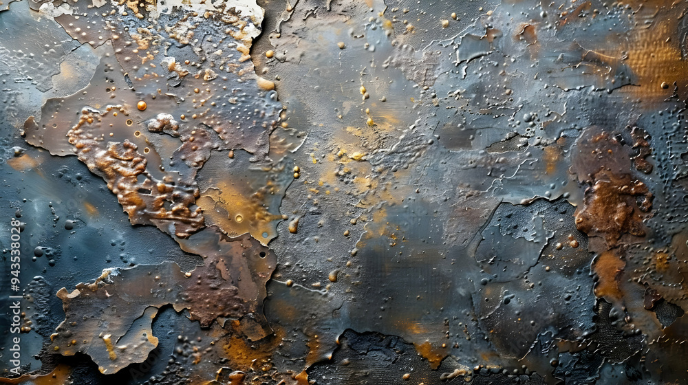 Abstract Texture with Rusted Metal, Oxidized and Weathered Surface, Industrial Background Abstract Texture with Rusted Metal, Oxidized and Weathered Surface, Industrial Background