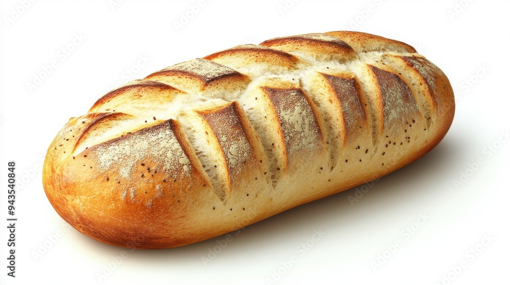 A glutenfree bread loaf, bakery element, realistic style, healthy option, isolated on white background A glutenfree bread loaf, bakery element, realistic style, healthy option, isolated on white background
