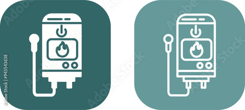 Tankless Water Heater Vector Icon