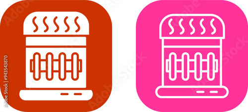 Gas Heater Vector Icon