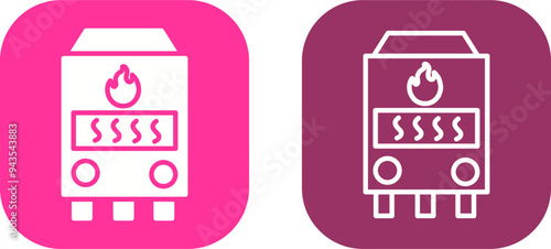 Gas Furnace Vector Icon