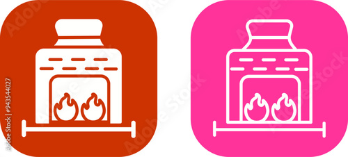 Coal Furnace Vector Icon