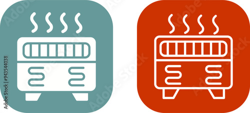Convection Heater Vector Icon