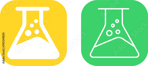 Chemical Flask Vector Icon
